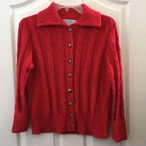 FINAL MARKDOWN Sag harbor cardigan sweater petite small
